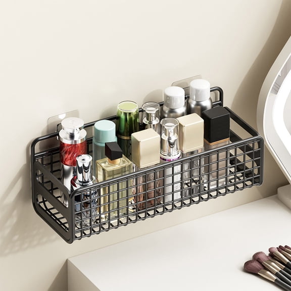 Metal Hanging Baskets, Wire Wall Storage Organizers, Adhesive Shelves for Kitchen, Bathroom, Pantry, Garage, RV, Home Organization and Storage Baskets