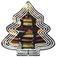 thumbnail image 1 of Metal Hanging Christmas Tree - Shaped Wind Decorations - Festive Garden Spinners with Unique Triangular Design for Yard Decor, 1 of 4