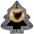 thumbnail image 1 of Metal Hanging Christmas Tree Wind Decorations - Abstract Spiral Design with Concentric Rings for Garden & Yard Spinners, 1 of 7
