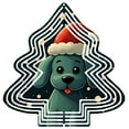 thumbnail image 1 of Metal Hanging Christmas Tree Wind Decorations - Festive Garden Spinners with Playful Dog Design Perfect for Holiday Cheer, 1 of 7