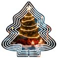 thumbnail image 1 of Metal Hanging Christmas Tree Wind Decorations - Spiral Pattern Garden Spinners for Festive Yard Decor - Perfect for Holiday Cheer, 1 of 7