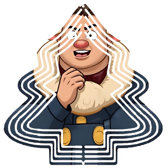 Metal Hanging Christmas Tree Wind Decorations - Unique Garden Spinners with Elegant Wavy Pattern Design for Yard and Garden Charm