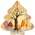 thumbnail image 1 of Metal Hanging Christmas Tree Wind Spinner - Autumn Leaves Design Colorful Garden Decor for Yard Perfect Fall Decoration, 1 of 7