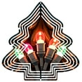 thumbnail image 1 of Metal Hanging Christmas Tree Wind Spinner - Colorful Triangular Lights Design for Festive Yard & Garden Decor, 1 of 7