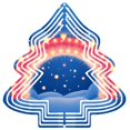 thumbnail image 1 of Metal Hanging Christmas Tree Wind Spinner - Festive Design with Glowing Lights & Snowy Landscape for Yard & Garden Decor, 1 of 7