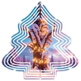 thumbnail image 1 of Metal Hanging Christmas Tree Wind Spinner - Festive Garden Decor with Elegant Design Perfect for Yard & Holiday Cheer, 1 of 7