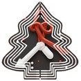 thumbnail image 1 of Metal Hanging Christmas Tree Wind Spinner - Festive Garden Decoration with Candy White Candy Design Perfect for Holiday Cheer, 1 of 7