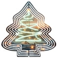 thumbnail image 1 of Metal Hanging Christmas Tree Wind Spinner - Festive Light Design for Yard & Garden Perfect Holiday Decoration, 1 of 7