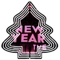 thumbnail image 1 of Metal Hanging Christmas Tree Wind Spinner - Style Design with ' NEW YEAR ' in Pink Perfect for Festive Yard & Garden Decor, 1 of 7