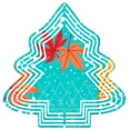 thumbnail image 1 of Metal Hanging Christmas Tree Wind Spinner - Vibrant Autumn Leaves Design with Snowflake Pattern for Festive Yard & Garden Decor, 1 of 7