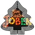 thumbnail image 1 of Metal Hanging Christmas Tree Wind Spinner - Vibrant Design with ' Live Easter OBÉ ' - Festive Yard and Garden Decoration, 1 of 7