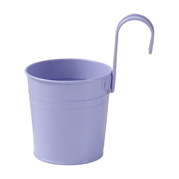 Metal Hanging Flower Pot with Drainage Holes, Stylish Indoor & Outdoor Wall Planter, Durable Iron Wall Decor for Garden, Balcony, Home & Commercial Spaces