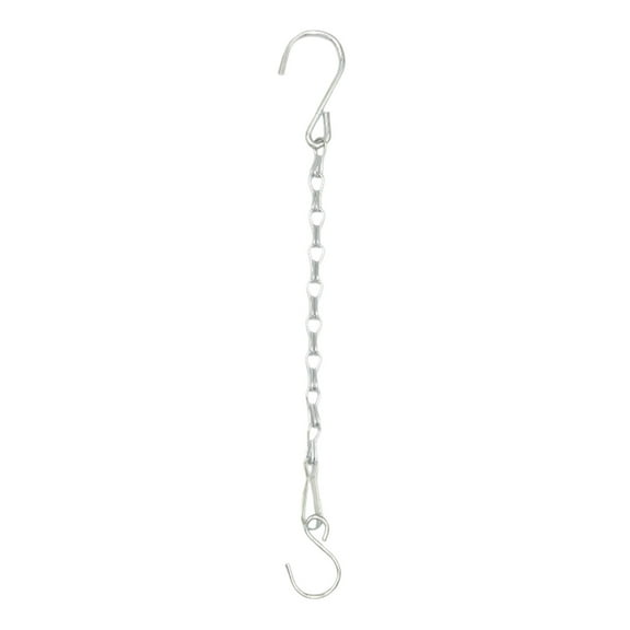 Metal Hanging Plant Chain 29cm With Hooks For Bird Feeders Planters Lanterns Silver 1 Pack