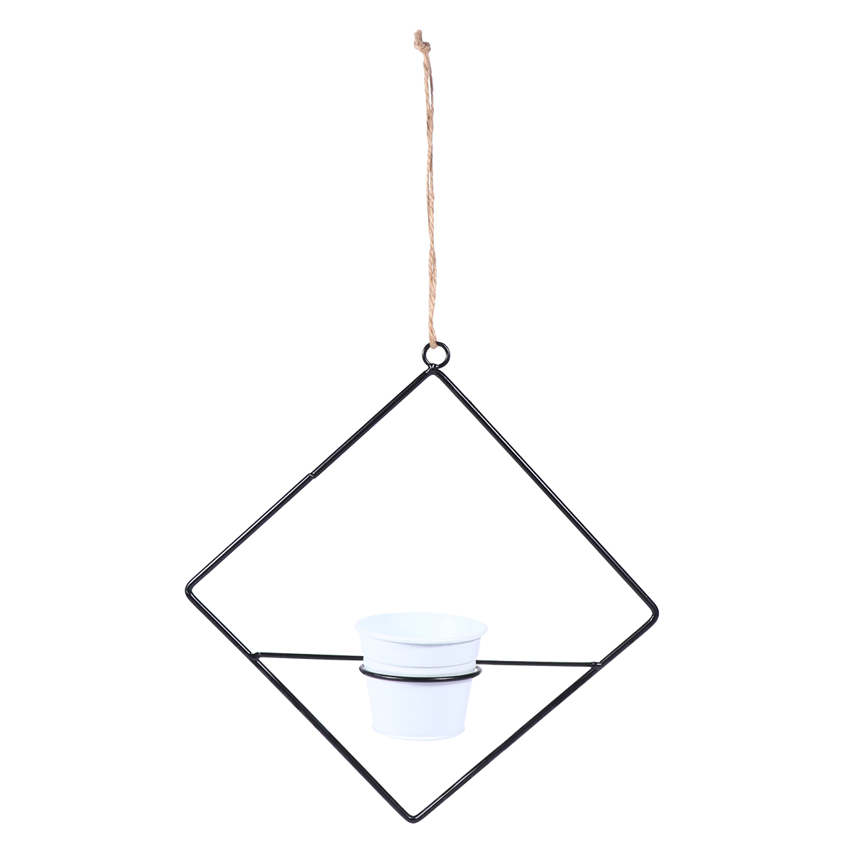 Metal Hanging Planter Basket Iron Plant Holder Flower Pots Hanger