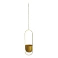 thumbnail image 1 of Metal Hanging Planters, Modern Plant Hanger with Flower Pot, Plant Holder In Oval Shape, Small Wall and Ceiling Planter for Indoor Plants, Home Décor, 1 of 9
