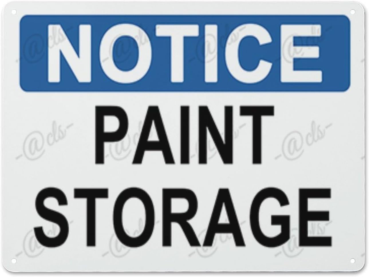 Metal Hanging Plate Horizontal PAINT STORAGE, Waterproof, Fade and ...