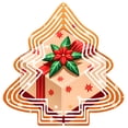 thumbnail image 1 of Metal Hanging Tree-Shaped Wind Decorations - Festive Garden Spinners with Red & White Star Patterns Perfect for Holiday Yard Decor, 1 of 7
