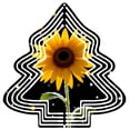 thumbnail image 1 of Metal Hanging Tree-Shaped Wind Spinner - Vibrant Sunflower Design with Geometric Outline for Stunning Garden Decor, 1 of 7