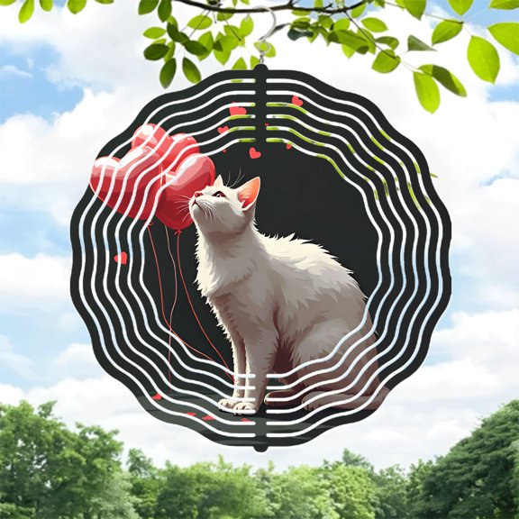 Metal Hanging Wind Spinners & Chimes - Artistic Concentric Circle Design for Yard & Garden Decor Dynamic & Eye - Catching