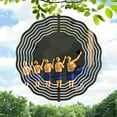 thumbnail image 1 of Metal Hanging Wind Spinners & Chimes - Dynamic Motion Design with Concentric Waves Perfect for Yard & Garden Decor, 1 of 6