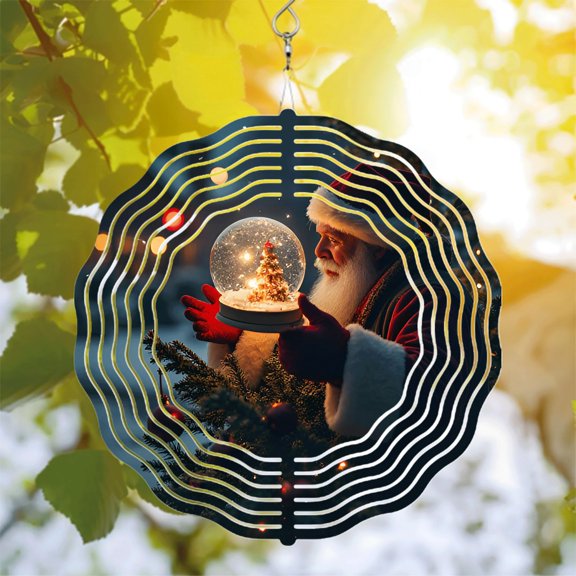 Metal Hanging Wind Spinners & Chimes - Elegant Circular Patterns for Yard & Garden Decor Create a Magical Atmosphere
