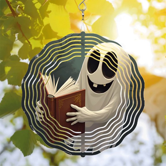 Metal Hanging Wind Spinners & Chimes - Elegant Garden Decor with Intricate Patterns for Yard & Outdoor Spaces