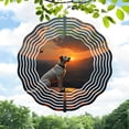 thumbnail image 1 of Metal Hanging Wind Spinners with Concentric Ripple Design - Elegant Wind Chimes for Yard and Garden Decor Captivating Sunset Vibes, 1 of 6