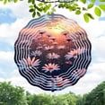 thumbnail image 1 of Metal Hanging Wind Spinners with Concentric Wave Design - Elegant Wind Chimes for Yard and Garden Decor Perfect for Nature Lovers, 1 of 6