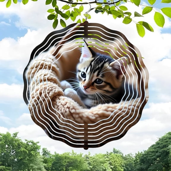 Metal Hanging Wind Spinners with Intricate Spider Web Design - Beautiful Wind Chimes for Yard and Garden Decor