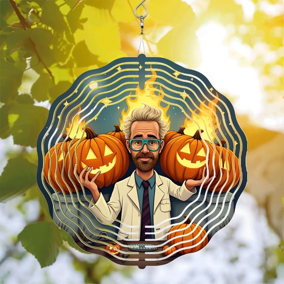 Metal Hanging Wind Spinners with Ripple Design - Elegant Wind Chimes for Yard and Garden Decor Captivating Sound Waves Effect