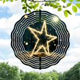 thumbnail image 1 of Metal Hanging Wind Spinners with Star-Shaped Sparkle Design Festive Wind Chimes for Enchanting Yard and Garden Decor, 1 of 6