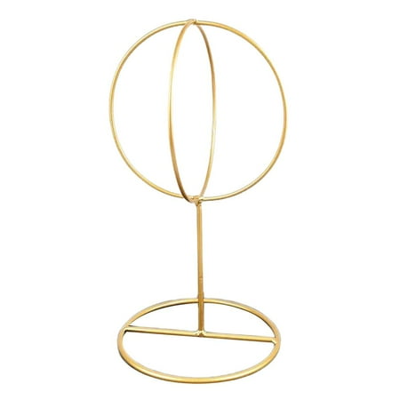 Metal Hat And Rack Display Stands, Dressing Table Top Decorative Holders - Gold