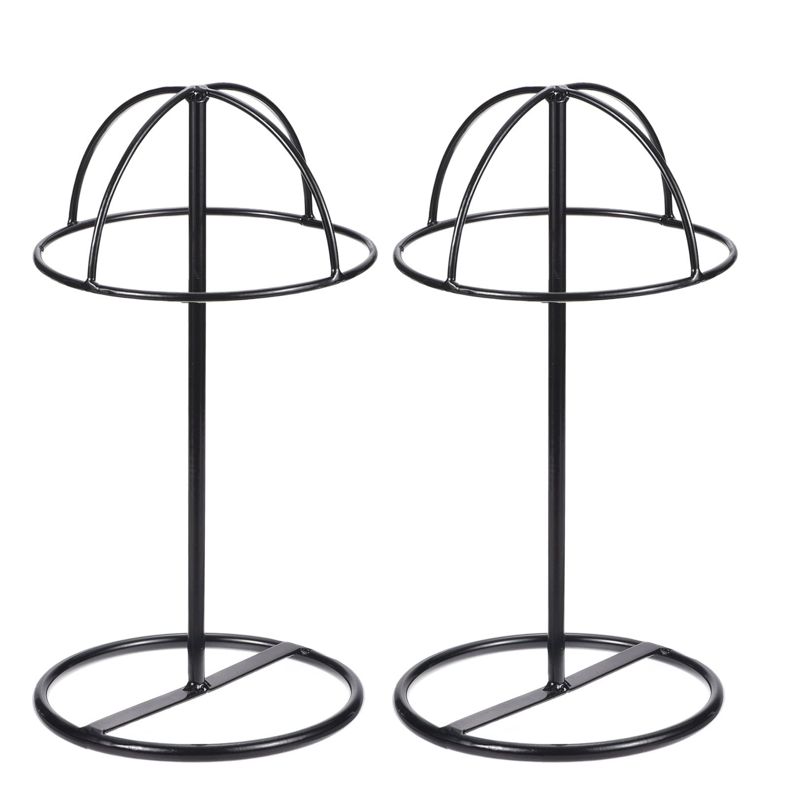 Metal Hat Display Stand 2 Pack Tabletop Hat and Wig Rack Holder for