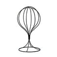 thumbnail image 1 of Metal Hat Stand Hat Holder Wig Stand Wig Head Hat Wigs Display Stand Holder Wig Home Storage Rack Metal Balloon Shape Sturdy Frame Store Display Hats Wigs Headscarves Easy Use, 1 of 7