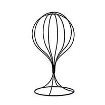 Metal Hat Stand,Metal Wig Stand Holder,12.6inch Stable Sturdy Wig Head Display,Durable Hat Storage Stand,Freestanding Wig Stand for Decoration Display,Decorative Stand for Hats,Wigs, Caps(black)