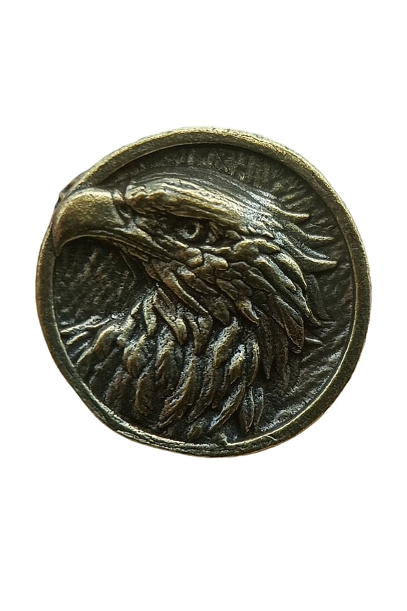 Metal Hawks Head Beads Survival Bracelets Beads Camping Keychains Decoration