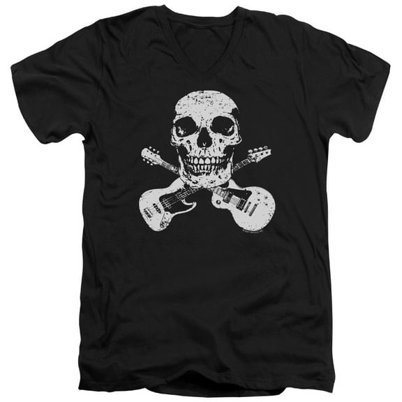 - Metal Head - Slim Fit V Neck Shirt - X-Large