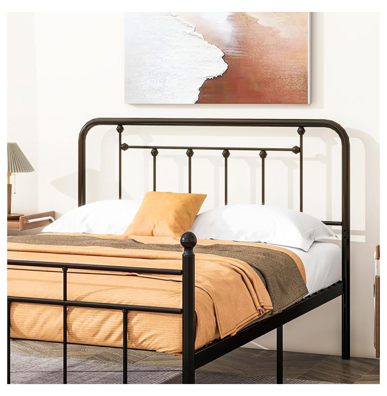 Metal Headboard Full Size Headboard Metal Construction, Rustic ...