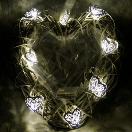 Metal Heart Garland with Led