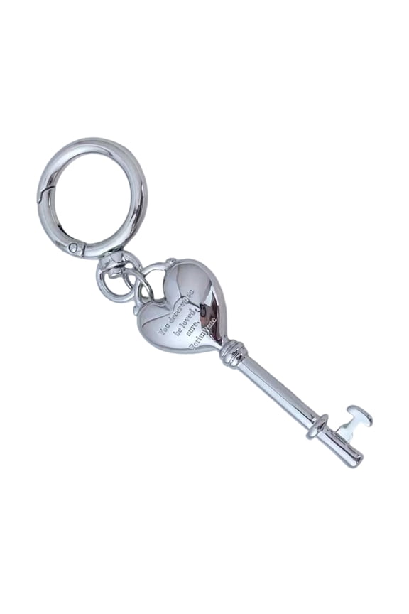 Metal Heart Padlock Pendant Keychain For Couples Gold/Silver Car Keyring Accessory Anniversary Gift Love Keepsakes