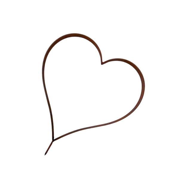 Metal Heart Shape Stake for Outside Decorative Garden Stake Decoration Plant Metal Art Outside Yard Art Outdoor