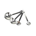 thumbnail image 1 of Metal Heart Shaped Measuring Spoons, Silver, 5-1/2-Inch, 4-Piece, 1 of 1