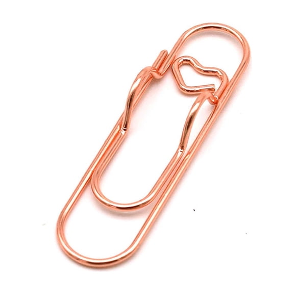 Metal Heart Shaped Pen Clip Pen Holder Clip for Notebook Journal Portable Multi Functional Bookmark Stationery Desk University Work Home Gift Stylish Compact Durable Lightweight Accessory