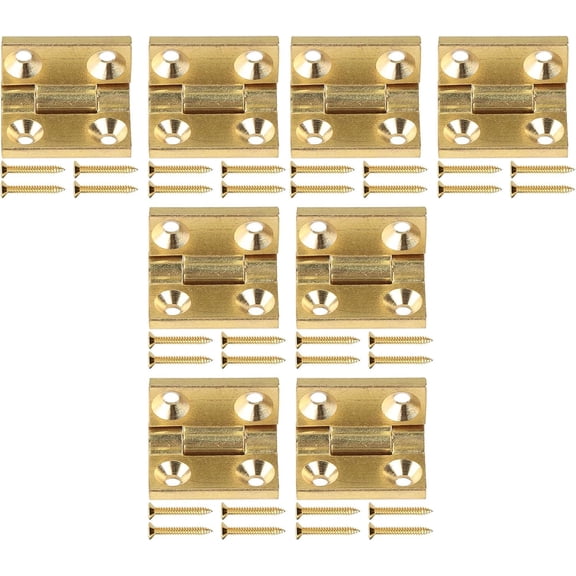 Metal Hinges Crafts Hinges Wooden Box Joint set for Miniature Boxes & Crafts Set with Screws for Tool Easy Installation