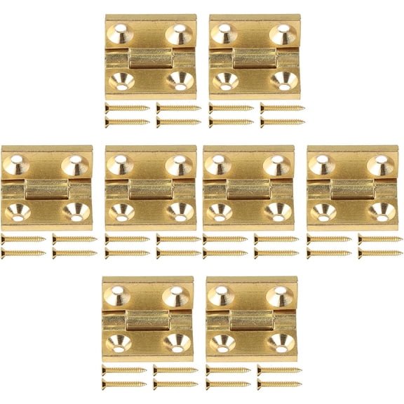 Metal Hinges Crafts Hinges Wooden Box Joint set for Miniature Boxes & Crafts Set with Screws for Tool Easy Installation