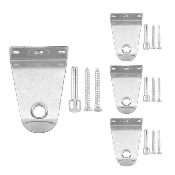 Metal Hold Down Brackets and Pins, Blind Holder Replacements for Horizontal Shades Window