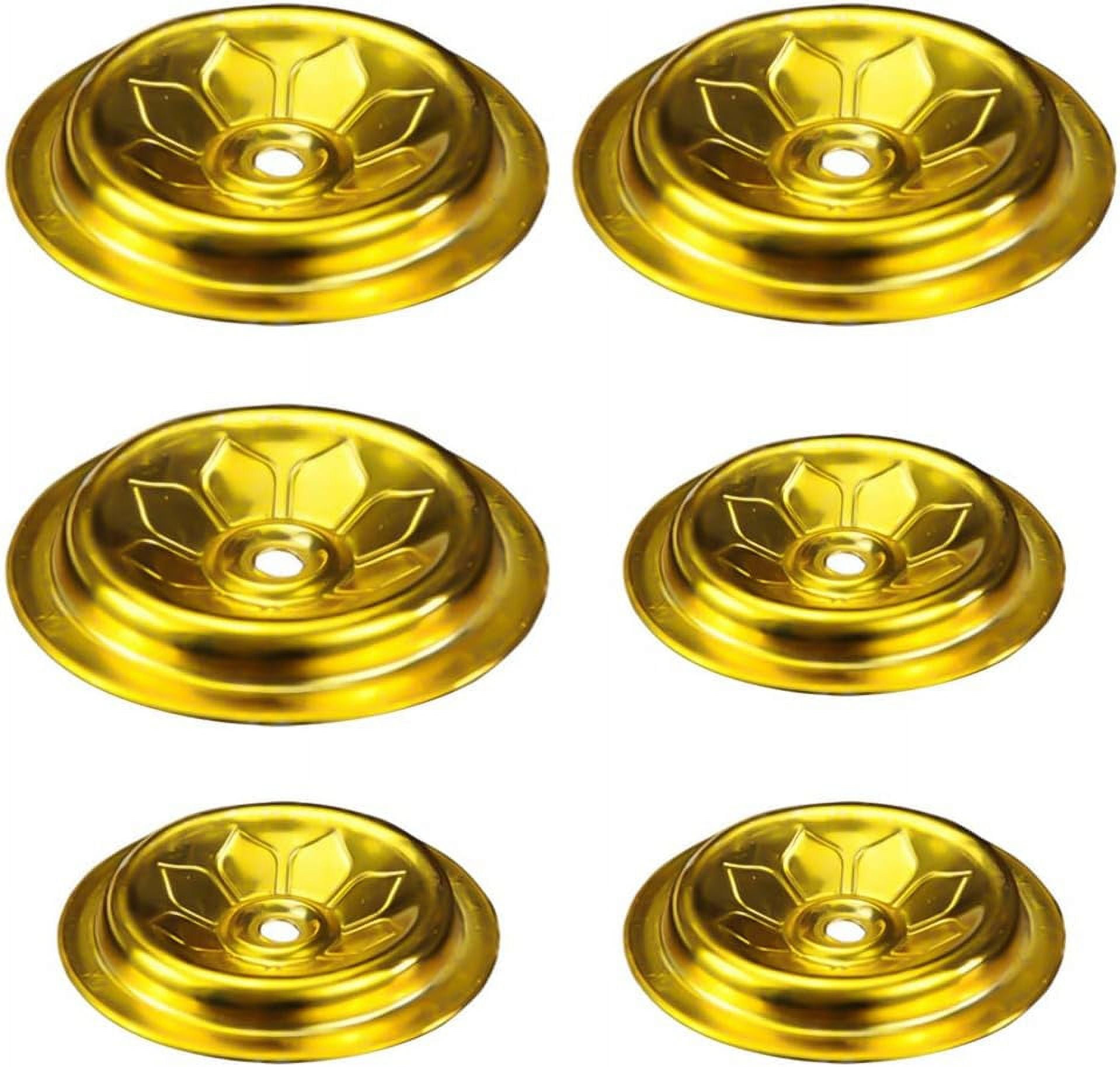 Metal Holder 6Pcs Oil Floating Wicks Holder Buddha Oil Lamp Wick Holder