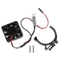 thumbnail image 1 of Metal Holding Clip Heat Sink with Temperature Sensor Fan Accessory for 1/8 1/10 Carblack, 1 of 8