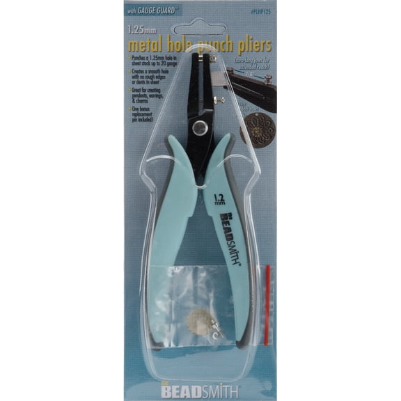 Metal Hole Punch Pliers with Guage Guard & Replacement Pin