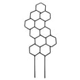 thumbnail image 1 of Metal Honeycomb Shape Plant Trellis for Climbing Hexagon Stake Indoor Home Plants Supporter Balcony Flower Rack, 1 of 7